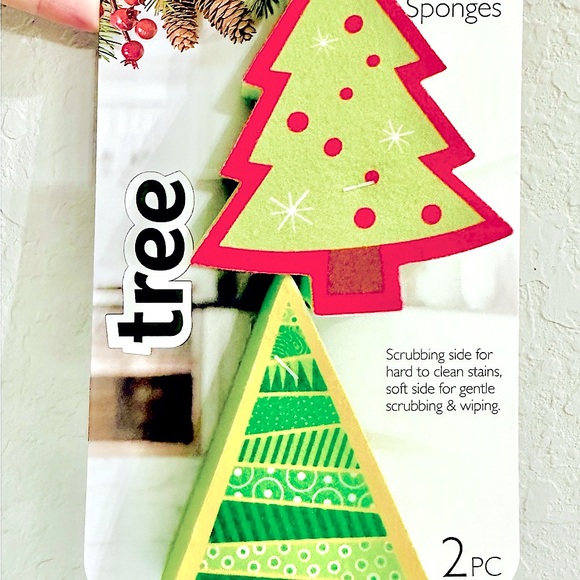 JOlE Winter Christmas Tree 2-Pack Sponge Set - Picture 2 of 2